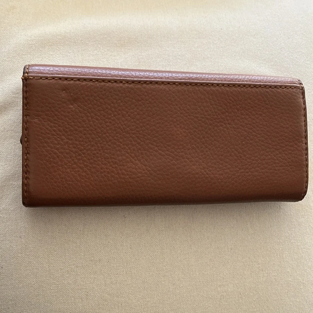 Michael Kors Slim Flap Wallet - Brown - Picture 6 of 17